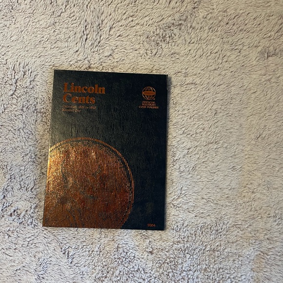 Empty Lincoln cents collectors folder